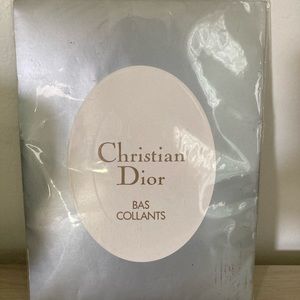 Vintage Christian Dior Panty Hose SZ L NIP